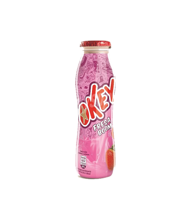 Batido pequeño sabor Fresa 188 ml (18 ud) Okey